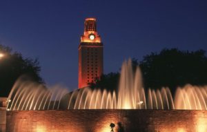 UT tower shines orange