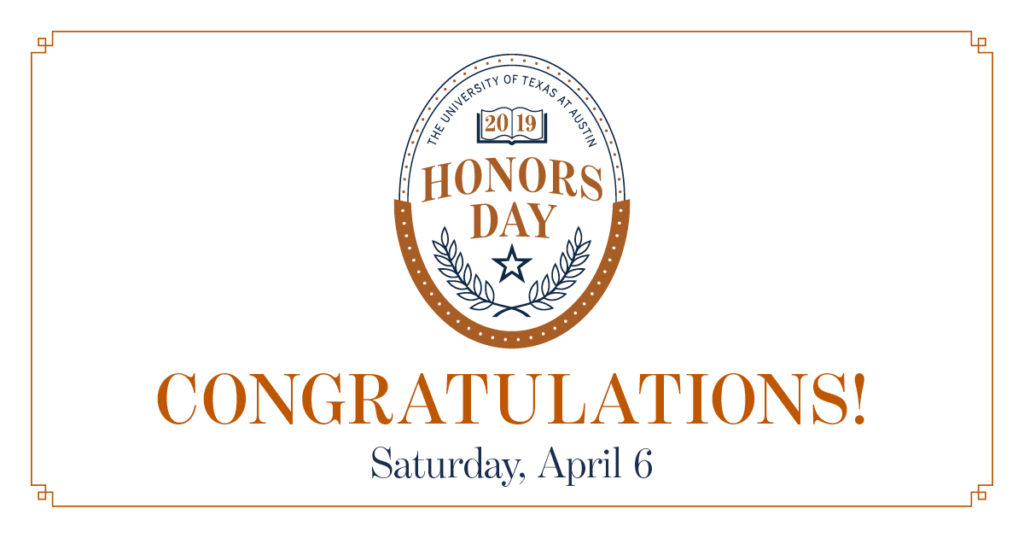2019 Honors Day Graphic with Congratulatory text. 