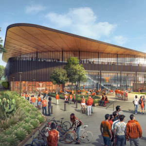architectural rendering of the new Moody center