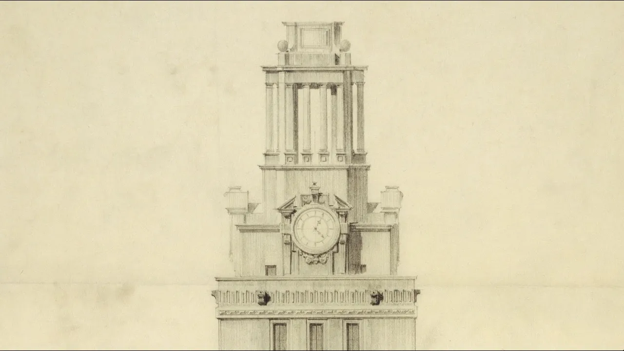 illustration of UT Tower