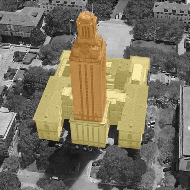 Tower construction diagram north side