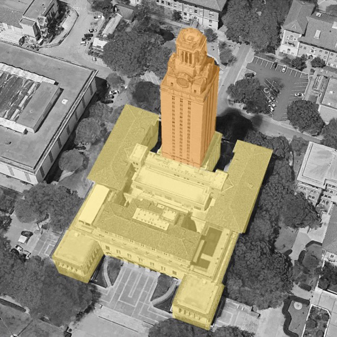 Tower construction diagram south side