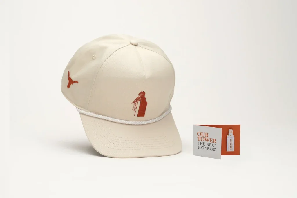 Our Tower pin and hat